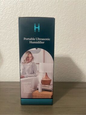Homedics Portable Ultrasonic Humidifier - Teal & White